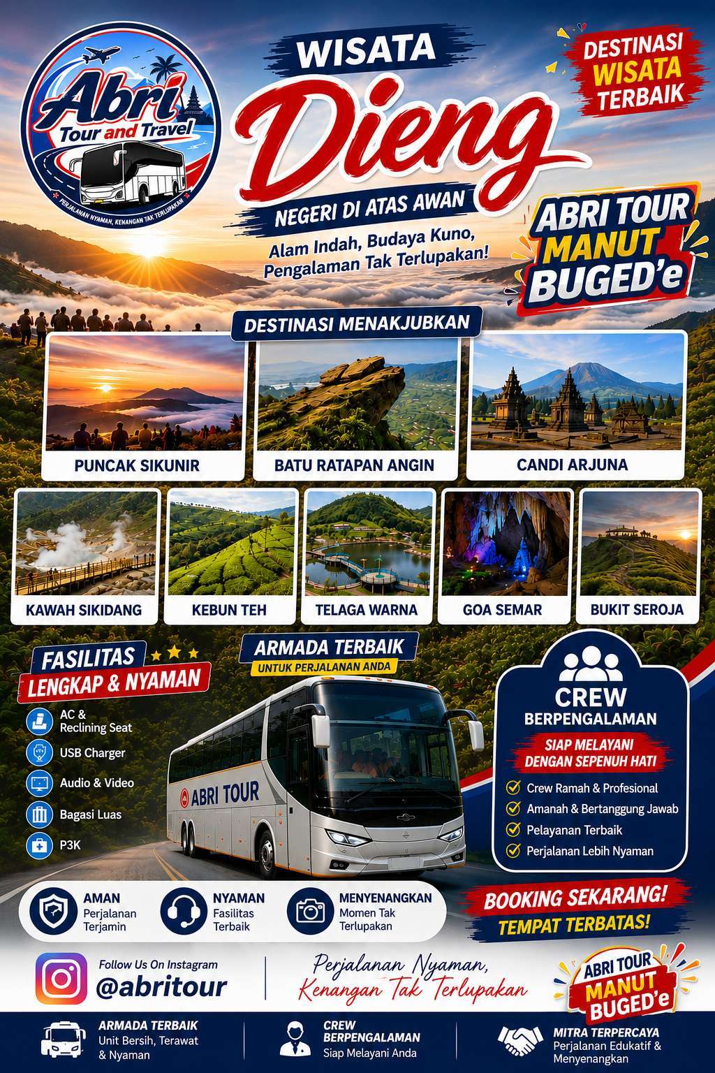 Materi promosi Dieng